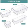 25 PCS Clear Drawer Organizers - Stackable Storage Solution