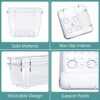 25 PCS Clear Drawer Organizers - Stackable Storage Solution