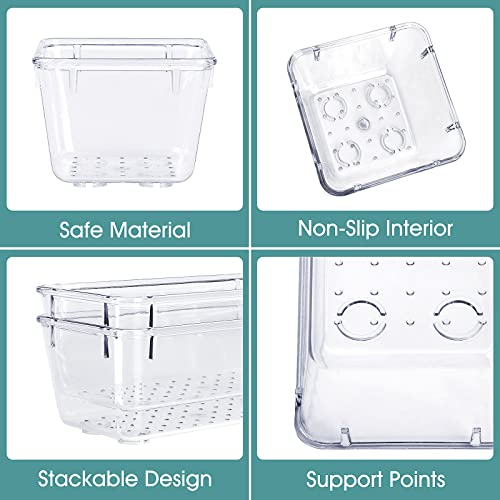 25 PCS Clear Drawer Organizers - Stackable Storage Solution