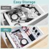 25 PCS Clear Drawer Organizers - Stackable Storage Solution