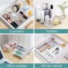 25 PCS Clear Drawer Organizers - Stackable Storage Solution