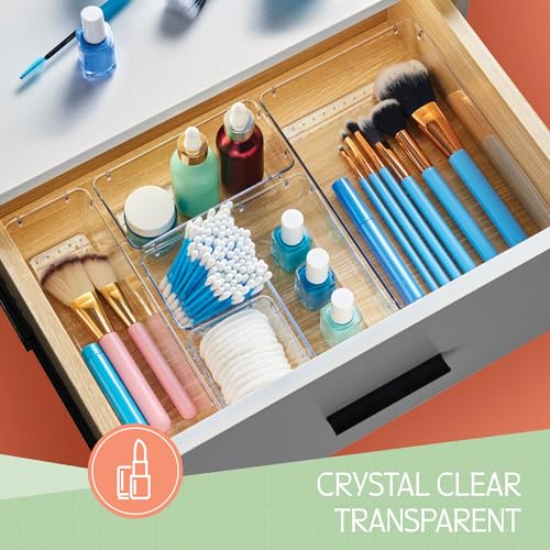 25-Piece Clear Drawer Organizers for Ultimate Storage Solutions