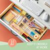 25-Piece Clear Drawer Organizers for Ultimate Storage Solutions