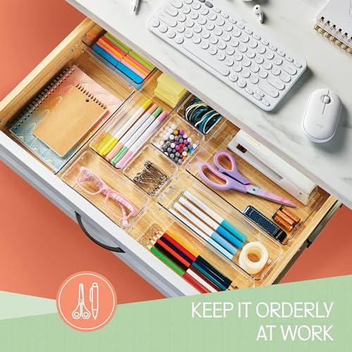25-Piece Clear Drawer Organizers for Ultimate Storage Solutions