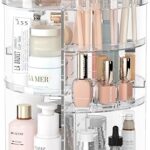 Adjustable 8-Layer Rotating Makeup Organizer & Storage Carousel