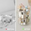 Adjustable 8-Layer Rotating Makeup Organizer & Storage Carousel