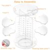 Adjustable 8-Layer Rotating Makeup Organizer & Storage Carousel