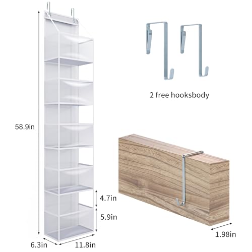 Fixwal 5-Shelf Over Door Organizer – Space-Saving Storage