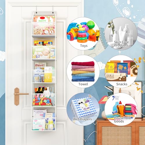 Fixwal 5-Shelf Over Door Organizer – Space-Saving Storage