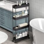 SPACELEAD Slim 4-Tier Rolling Storage Cart - Versatile Organizer