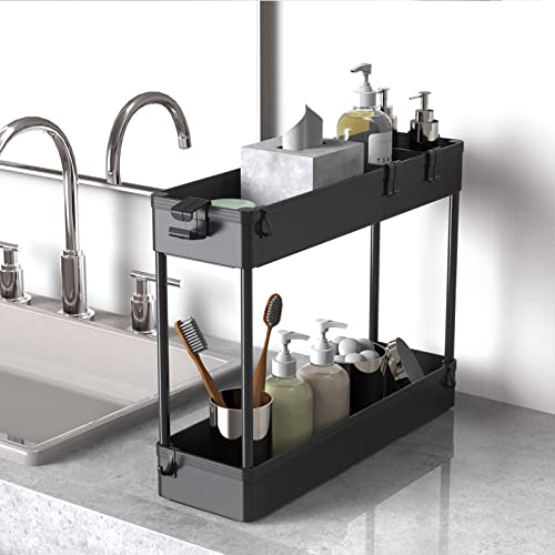 SPACELEAD Slim 4-Tier Rolling Storage Cart - Versatile Organizer