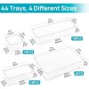 Vtopmart 44 PCS Clear Drawer Organizers – Versatile & Non-Slip!