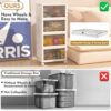 YFXCVSL 4-Tier Stackable Storage Bins with Wheels